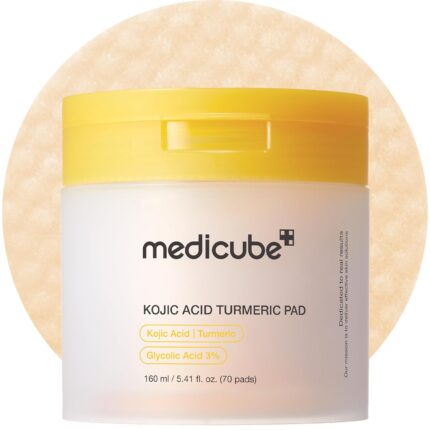 Medicube - Kojic Acid Turmeric Pad - Disques Toniques - 70 Pads